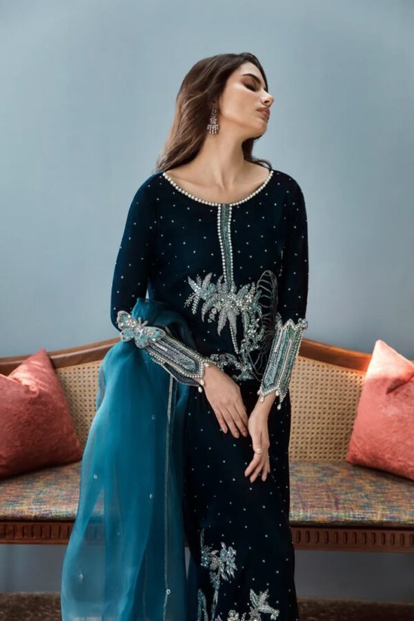 Timeless Formal Dress with Exquisite Hand Zari Work😍 - Image 2