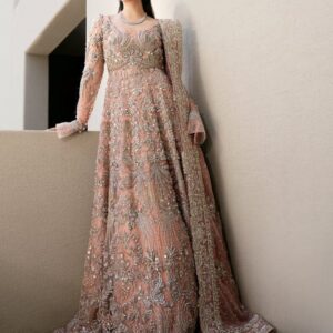 Opulent Brown & Gold Bridal Gown – A Timeless Symbol of Elegance and Grace😍