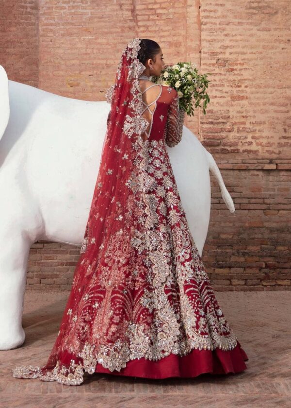 Royal Red & Gold Bridal Lehenga For Woman – A Timeless Masterpiece😍 - Image 4