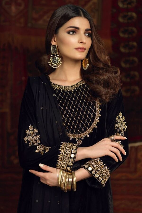 Black Party Shirt__Online with Intricate Hand Zari Work